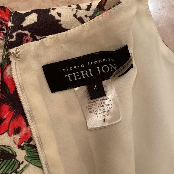 Teri Jon Multi Print Sheath Dress Size 4 - Picture 6 of 11